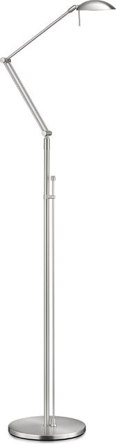 Knapstein Maia-S LED-Stehleuchte in Silber, dimmbar und verstellbar, warmweiß 2700K - Bild 1