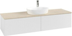 V&B Waschtischunterschrank Antao mit Frontstruktur in Weiß, B/T: 160 x 50 cm - Bild 1