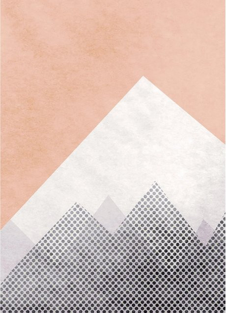 Komar Wandbild Wild and Free Mountain Paper Poster, Multicolor, Breite: 50 cm, Höhe: 70 cm - Bild 1