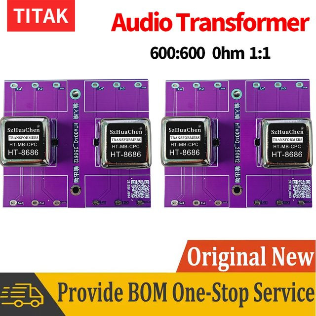TITAK Permalloy 600 Audio-Transformator als Audio-Isolator und symmetrischer sowie unsymmetrischer Aufwärtsverstärker - Bild 1