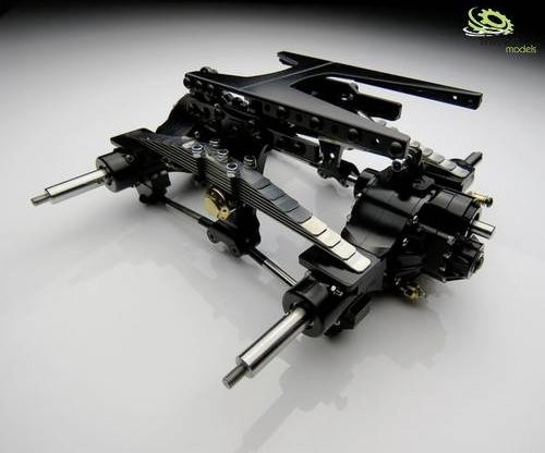 Thicon Models 60022 Pendelfederung für Modellbau im Maßstab 1:16, Schwarz, Metall - Bild 1