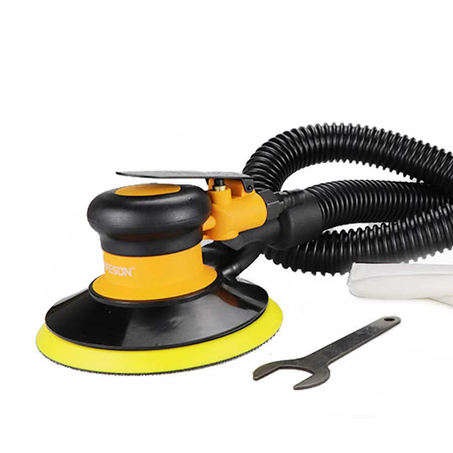 Hifeson Pneumatischer Exzenterschleifer mit Staubabsaugung, Orbital-Schleifmaschine und Polierer mit EU-Anschluss - Bild 3