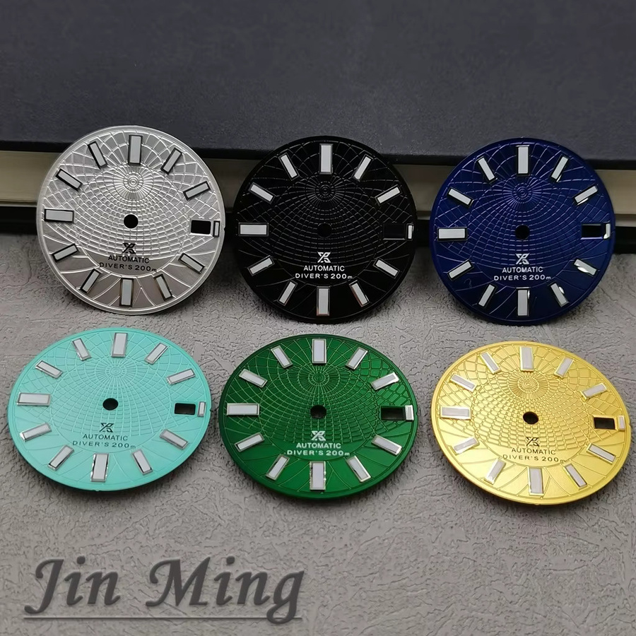 LUJIE Zifferblatt-Uhr, 28,5 mm, Automatikwerk, Datumsfenster, Grün, Silber Gold Schwarz - Bild 1