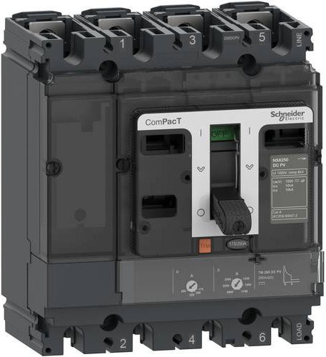 Schneider Electric MCB Leistungsschalter grau C10F4TM080D1 - Bild 1