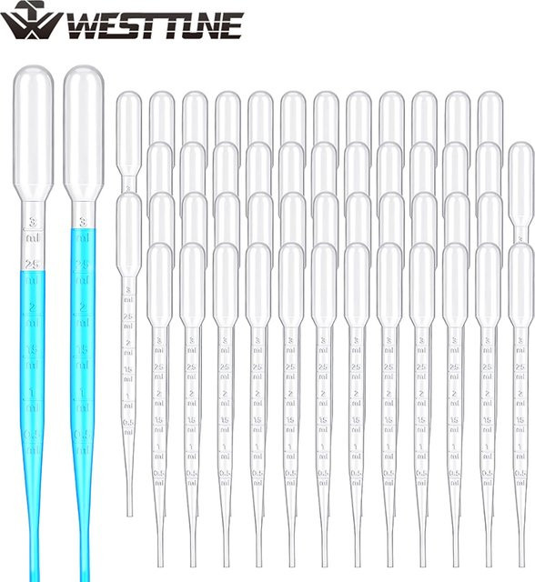 Westtune Lab Transferpipette, 100 Stück, Kunststoff-Einweg-Tropfgeräte - Bild 1