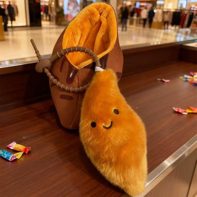 Süßkartoffel-Schlüsselanhänger, Plüsch, Unisex - Bild 1