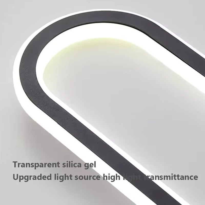 DAMIASMIL Minimalistische LED Deckenleuchte in Weiß, Rechteckige Lineare Leuchte für Esszimmer und Flur - Bild 3