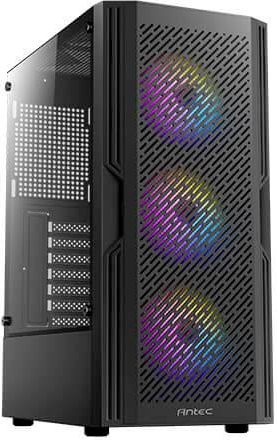 Antec AX20 Midi-Tower PC-Gehäuse in Schwarz mit gehärtetem Glas und Unterstützung für ATX, ITX und micro ATX - Bild 1