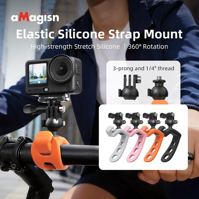 aMagisn Kamera-Elastikgurt-Halterung zur Stabilisierung für Insta360, DJI und GoPro Action-Kameras - Bild 1
