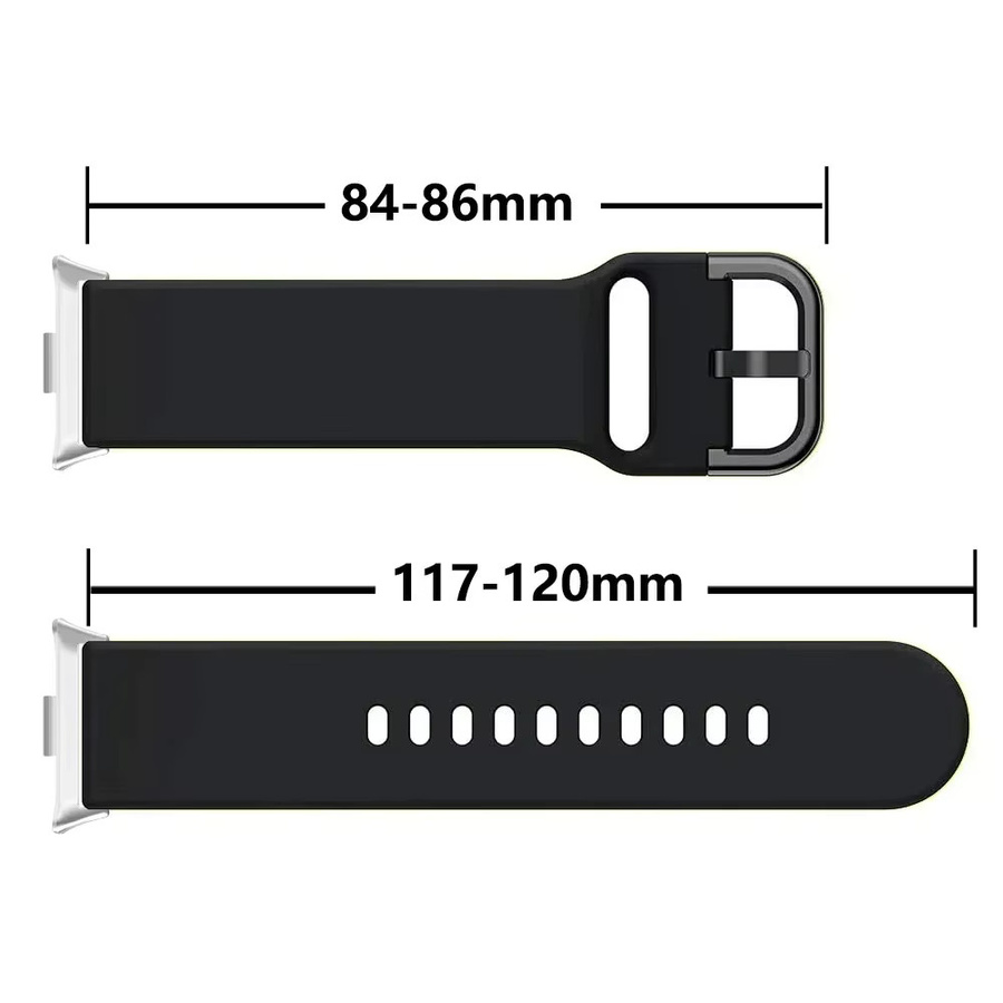 Geekthink Uhrenarmband Silikon, Schwarz, Unisex, Xiaomi Mi Band 9/8 Pro/Redmi Watch 4/5 - Bild 3