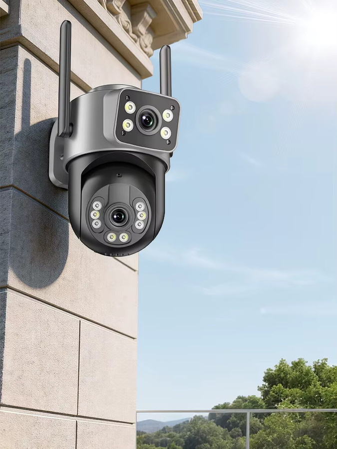 Abuntu 5K HD WLAN-Sicherheitskamera für den Außenbereich mit 8MP Dual-Objektiv, 2,4G+5G Dual-Band, KI-Auto-Tracking und Dual-Bildschirm zur Videoüberwachung - Bild 7