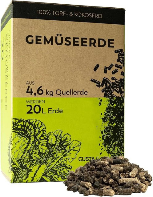 Gusta Garden Urban Gardening Gemüseerde und Tomatenerde mit Langzeitdünger, 20 l - Bild 1