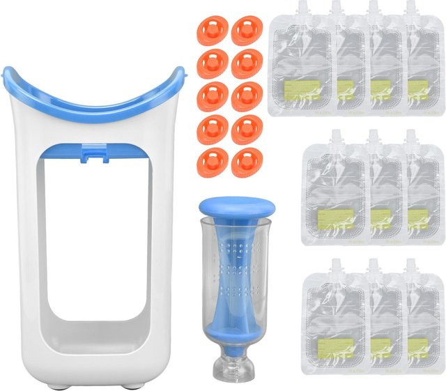 CosyHome Manueller Baby-Püree-Maker für Babys von 6,5-9kg in Weiß - Bild 1