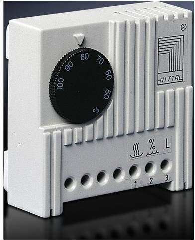 Rittal Schaltschrankheizungs-Hygrostat SK 3118.000 in Weiß, B/H/T: 71 x 71 x 33,50 mm - Bild 1