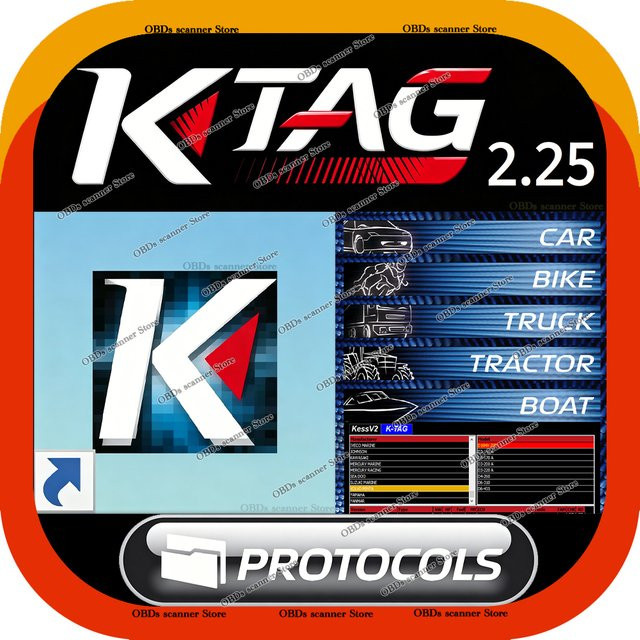 KTAG 2.25 Programmiersoftware für ECU Chip-Anpassung und BDM-Diagnose V7.020 - Bild 1