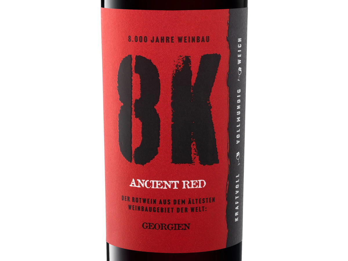 8K Ancient Red Saperavi halbtrocken Rotwein Georgien 0,75 l - Bild 2