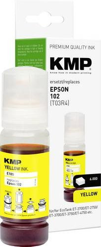 KMP Nachfülltinte Gelb kompatibel mit Epson 102 und T03R4, 70 ml - Bild 1