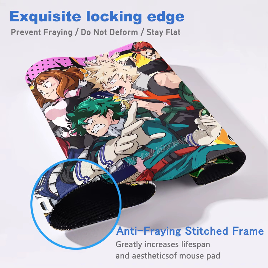 Riccu Anime My Hero Academia Mauspad XXL in Multicolour mit rutschfester Oberfläche und verstärkten Kanten - Bild 2