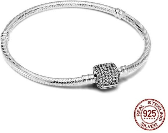 Allbestart Armband 925 Silber, Schlangenkette, Damen, 18cm - Bild 1