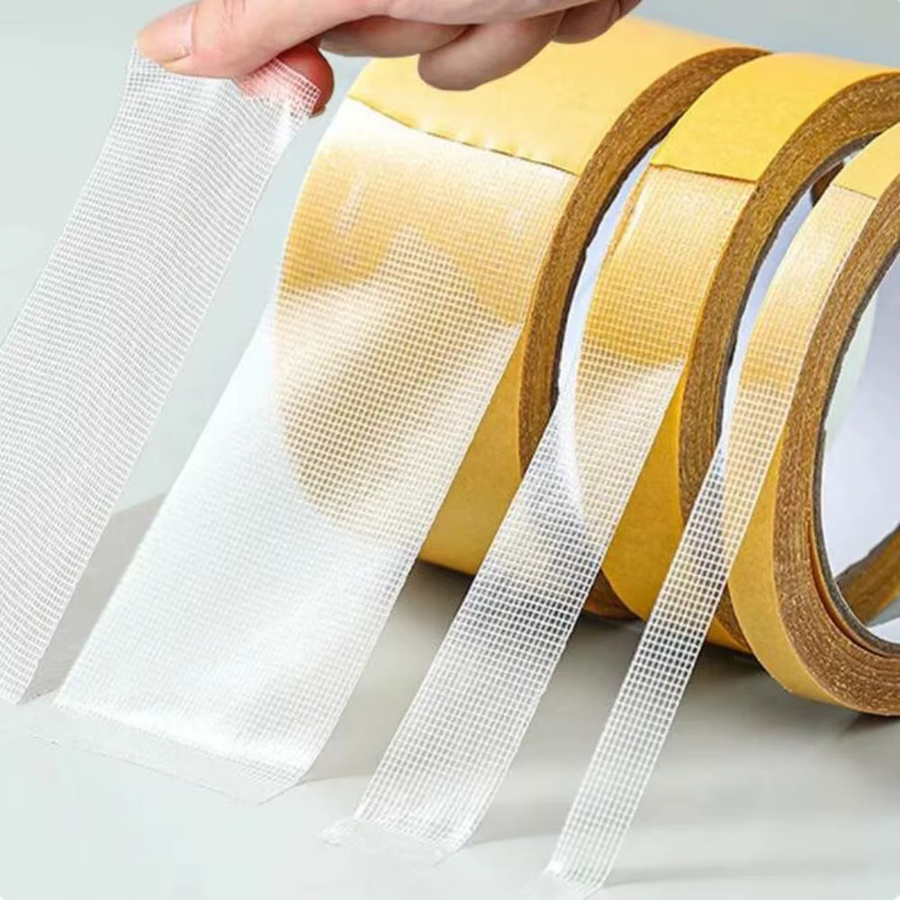 Doppelseitiges Gitter-Teppich-Klebeband transparent, wasserdichtes Netz-Klebeband für starke Fixierung, 10 m Länge - Bild 5