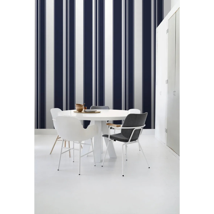 ESTAhome Tapete Streifen Marineblau, Breite: 53 cm, Länge: 10,05 m - Bild 2