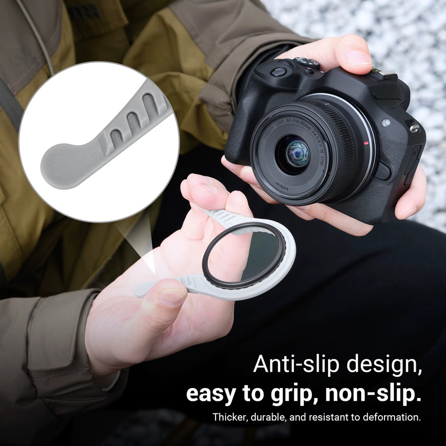 JJC Kameraobjektiv-Filterschlüssel-Set für CPL UV ND ultradünne Filter und doppelseitiges Entfernungswerkzeug passend für 37 mm, 49 mm, 52 mm, 58 mm, 67 mm, 72 mm, 82 mm und 95 mm - Bild 3