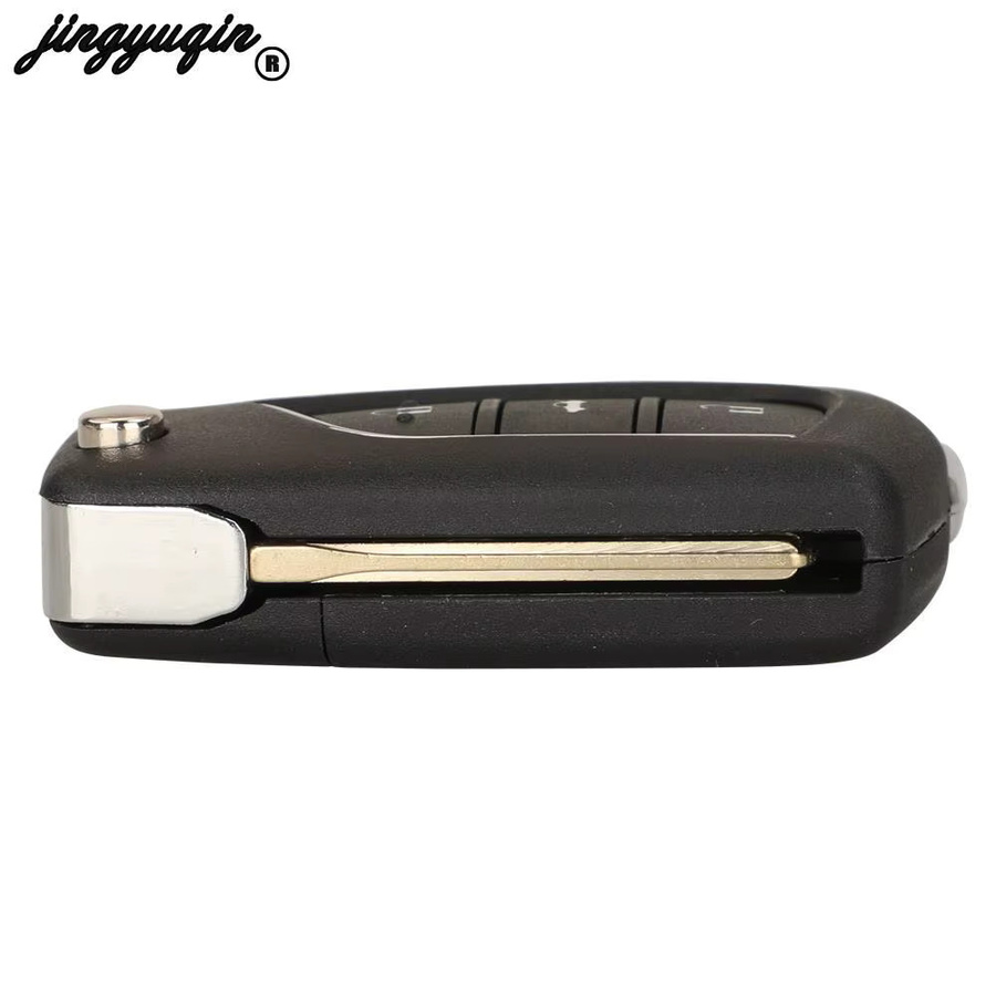 Jingyuqin Flip Remote Autoschlüssel Fob 433 MHz 4D67 Chip mit 2 oder 3 Tasten für Toyota Lexus Prado 120 RAV4 Kluger in Schwarz FCC ID: 50171 - Bild 2