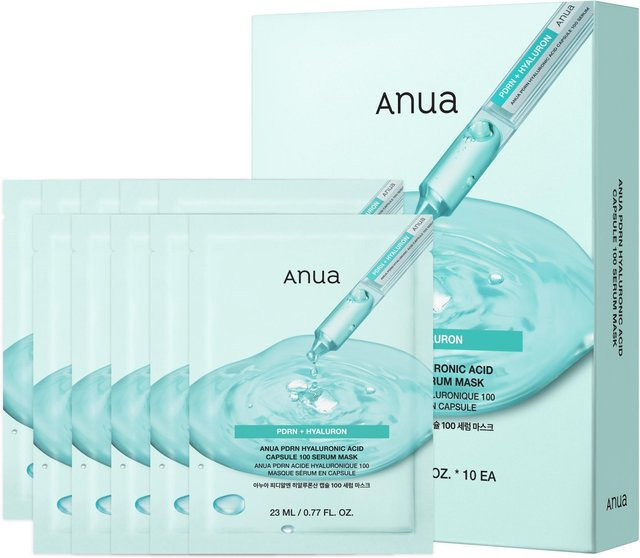 Anuas PDRN Hyaluronsäure Serum Masken Set, 270 ml, für trockene Haut - Bild 1