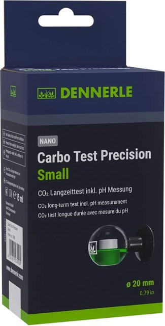 Dennerle Carbo Test Precision Small in Schwarz und Weiß mit Glasbehälter - Bild 1