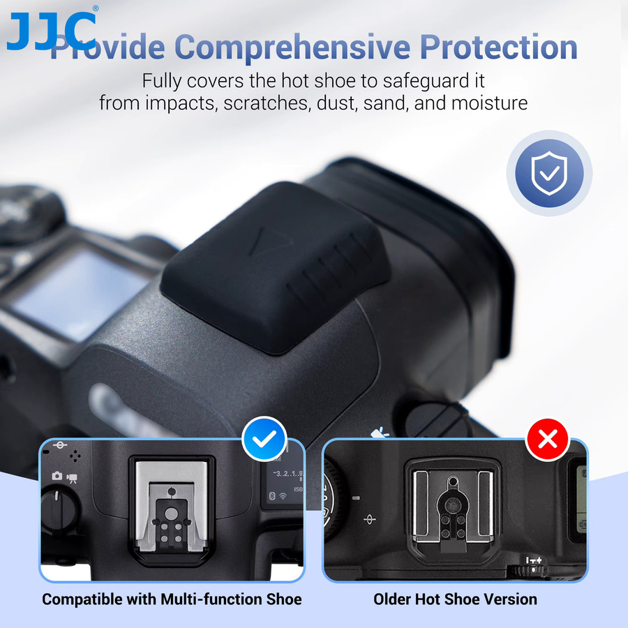 JJC Kamera Blitzschuh Abdeckung in Schwarz für Canon ER-SC3 - Bild 3