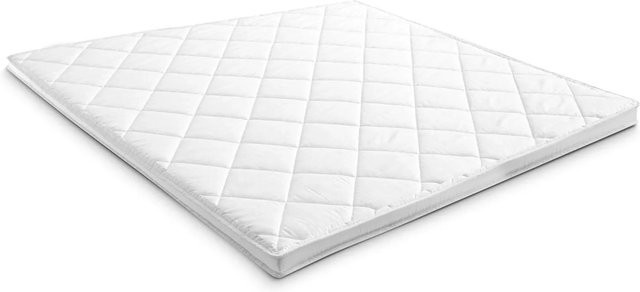 Matratzen Discount Topper T6 in Weiß mit Komfortschaum und Mikrofaser, B/T: 200 x 200 cm - Bild 1