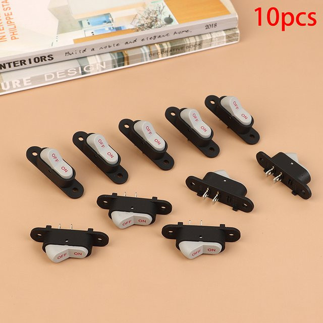 JETTING 10er Set Weiße 2-Pin Ein/Aus-Bootschalter 2-Gang 250V 6A 125V 10A Elektrische Wok-Startschalter - Bild 1