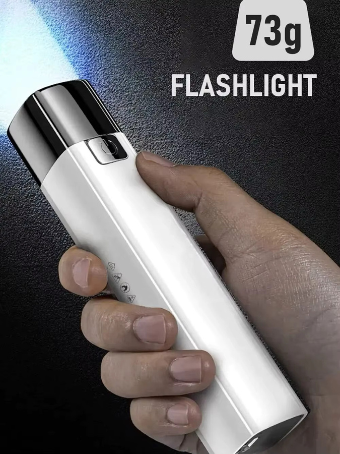 ESMARTER Mini-LED-Taschenlampe in Weiß mit hoher Reichweite und wasserdichter Außenbeleuchtung - Bild 6