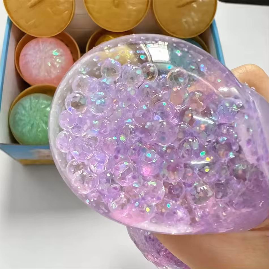 Topmix Glitzer Teigtasche Squishies, Mystery Box, Buntes Essen, Sensorisches Fidget Spielzeug, Anti Stress Knetball - Bild 3
