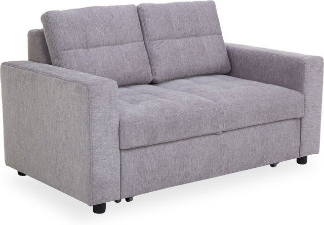 Schlafsofa vito SYSTEMO in Pink mit Stoffbezug und Federkernfunktion, Breite: 120 cm, Tiefe: 205 cm - Bild 1