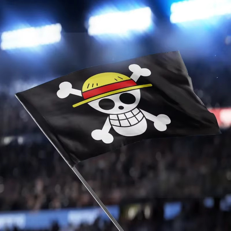 Bandai One Piece Monkey D. Luffy Skull Flag, Banner Flagge - Bild 4