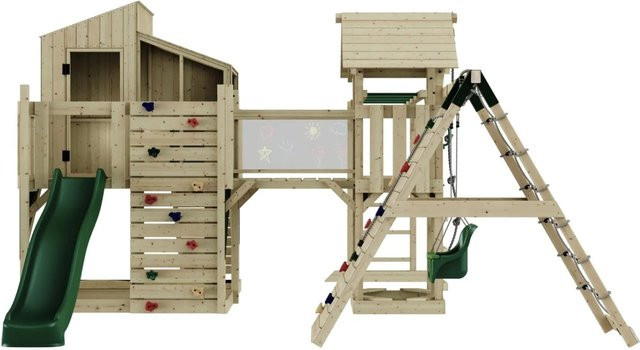 OutdoorToys Spielturm Tammo mit Babyschaukel in Dunkelgrün - Bild 1