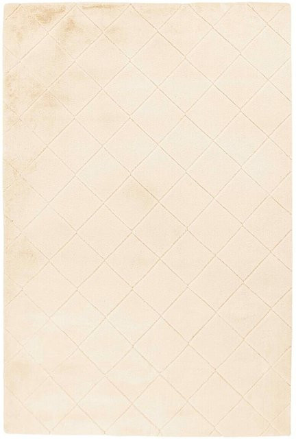 Padiro Hochflorteppich Imala 125 in Creme mit geprägtem Muster, B/H/L: 160 x 3 x 230 cm - Bild 1