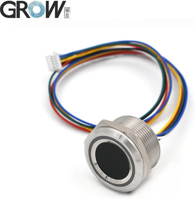 GROW R503-M22 Kapazitiver Fingerabdrucksensor mit runder RGB-Ringanzeige und LED-Steuerung, Multicolour, DC 3,3 V, 200 Kapazitäten, SH1,0–6 Pins - Bild 1