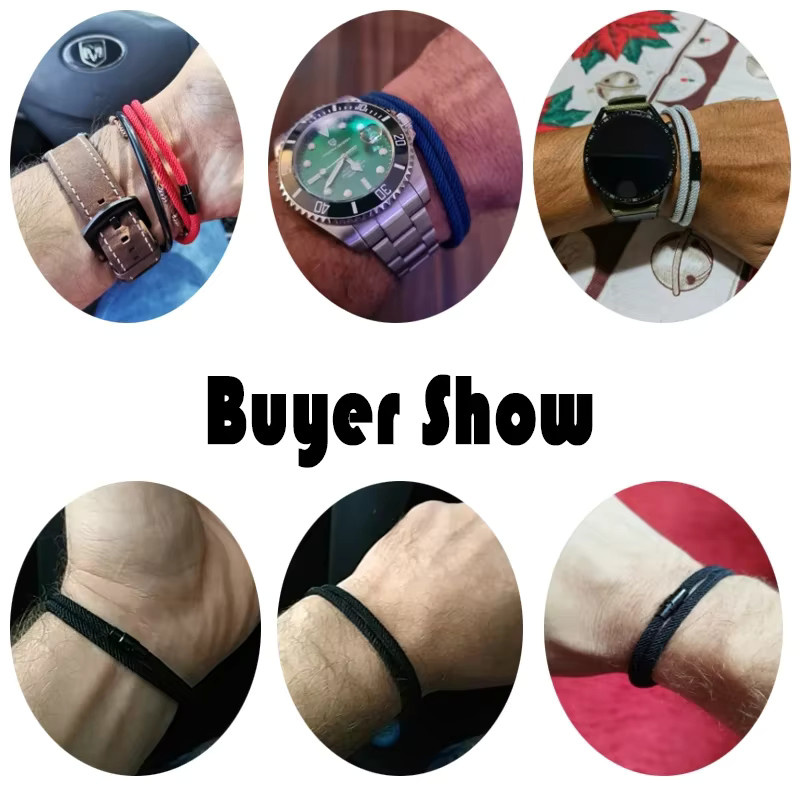 Noter Armband, roter Faden, doppelschichtig, Herren - Bild 1