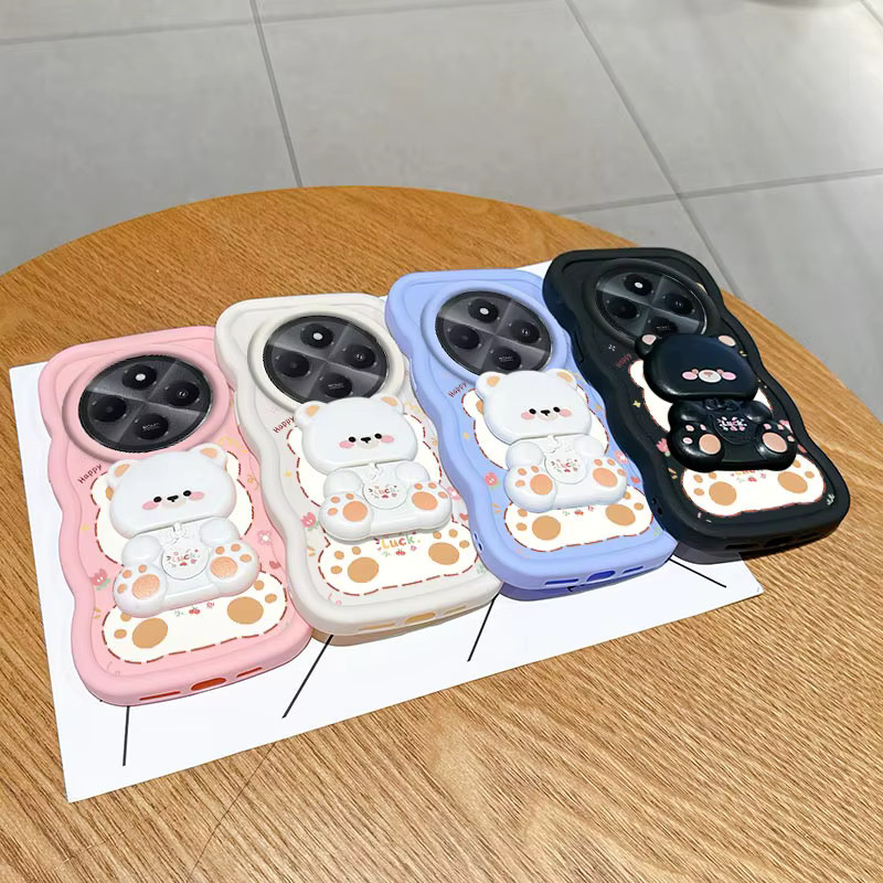 Silikon Handyhülle mit Frecher Katze für Poco X7 Pro X7 X6 X5 Pro X5 M6 M6 Plus M3 C65 C61 C55 C31 C3 M6 Pro M5S in Weiß - Bild 2