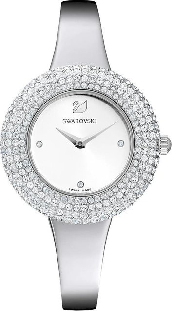 Swarovski Damenuhr, Quarz, Edelstahl, Silber, Kristall, 34 mm - Bild 1