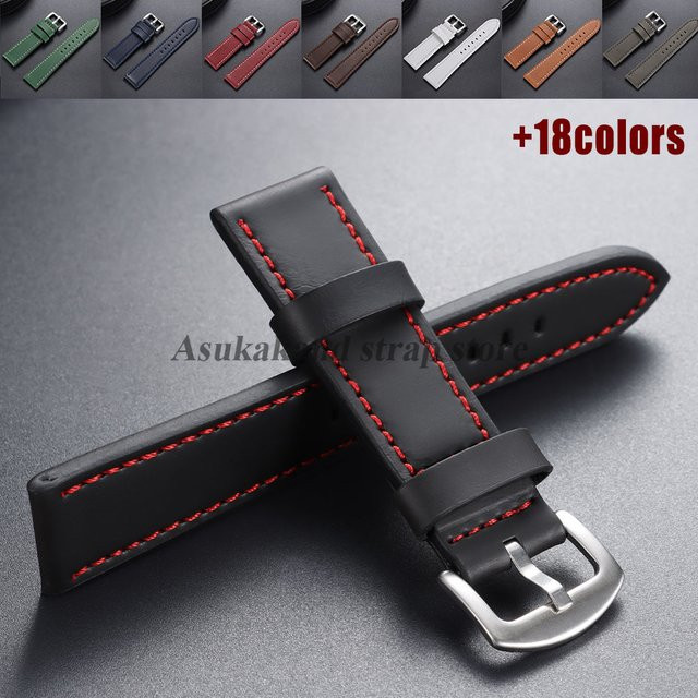 Uhrenarmband Leder, Vintage, Unisex, Dornschließe - Bild 1