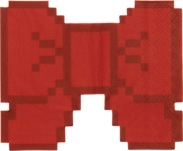 Rico Design Servietten Schleife Pixel in Rot - Bild 1