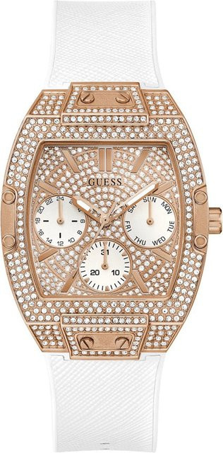 Guess Damenuhr, Quarz, Edelstahl, Roségold, Silikon, 38 mm - Bild 1
