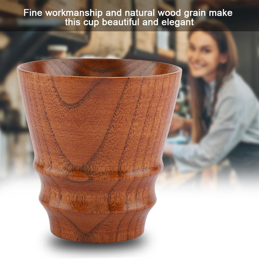 Elegante multifunktionale Holztasse von mfySpace in Braun - Bild 2
