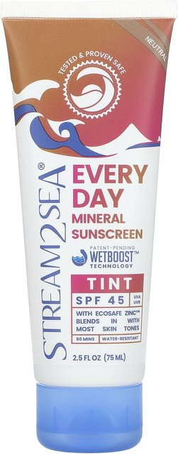 Stream2Sea Mineralischer Sonnenschutz LSF 45, 75 ml, Unisex - Bild 1