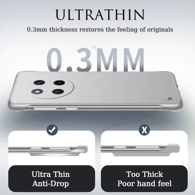 Schutzhülle für HONOR MAGIC 6 7 8 Pro Lite X9B X9C X9D aus mattem Hart-PC, Rahmenloses Design, stoßfest, Farbe: Grün - Bild 2