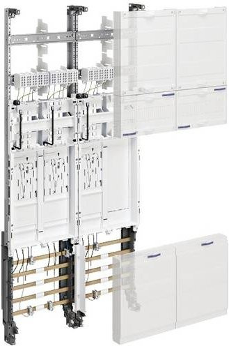 Hager ZK3EZ18N Komplettfeld Verteiler aus Stahl in Weiß B/H/T: 110,0 x 105,0 x 20,5 cm - Bild 1