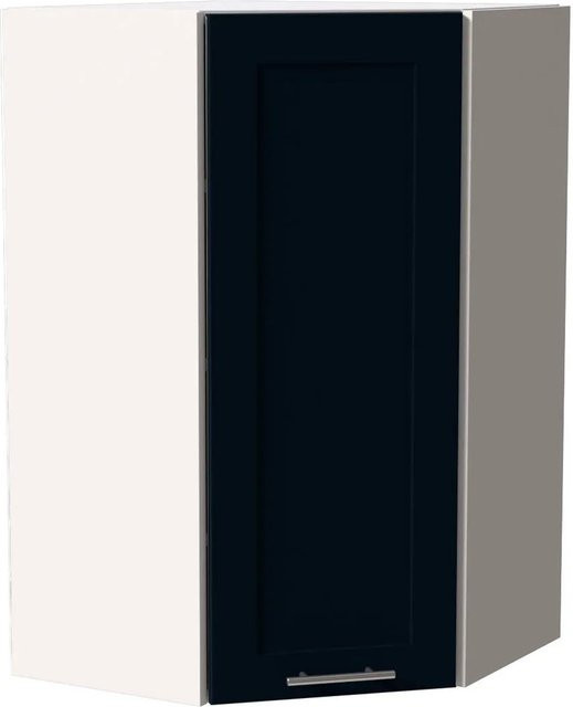 Feldmann-Wohnen Hängeschrank Oslo W4/10/60 in Weiß und Indigo Matt mit Soft-Close-Türen, B/T/H: 60 x 60 x 96 cm - Bild 1